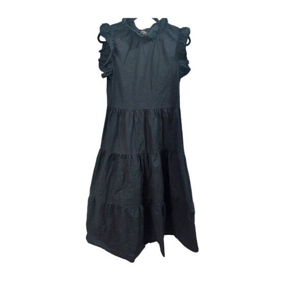 Chepe Black Tiered Ruffle Sleeve Maxi Dress - Picture 3 of 11